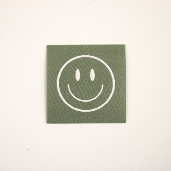 Webetikett Smile (mit Iron On)